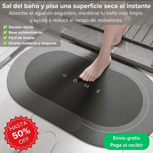 DryStepHome Alfombra antideslizante con secado instantáneo - Mantiene tu hogar más limpio y moderno