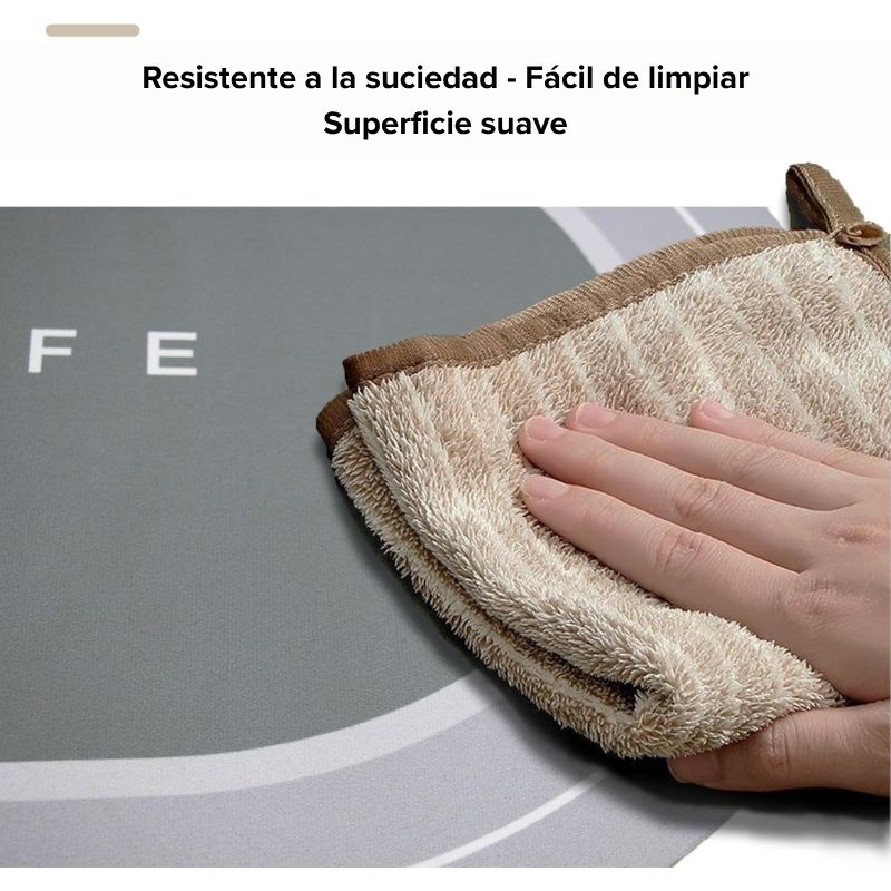 DryStepHome Alfombra antideslizante con secado instantáneo - Mantiene tu hogar más limpio y moderno