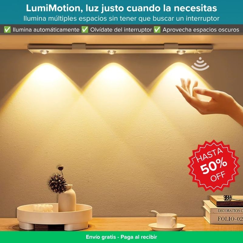 LumiMotion Barra LED con sensor de movimiento - Ilumina al entrar en acción