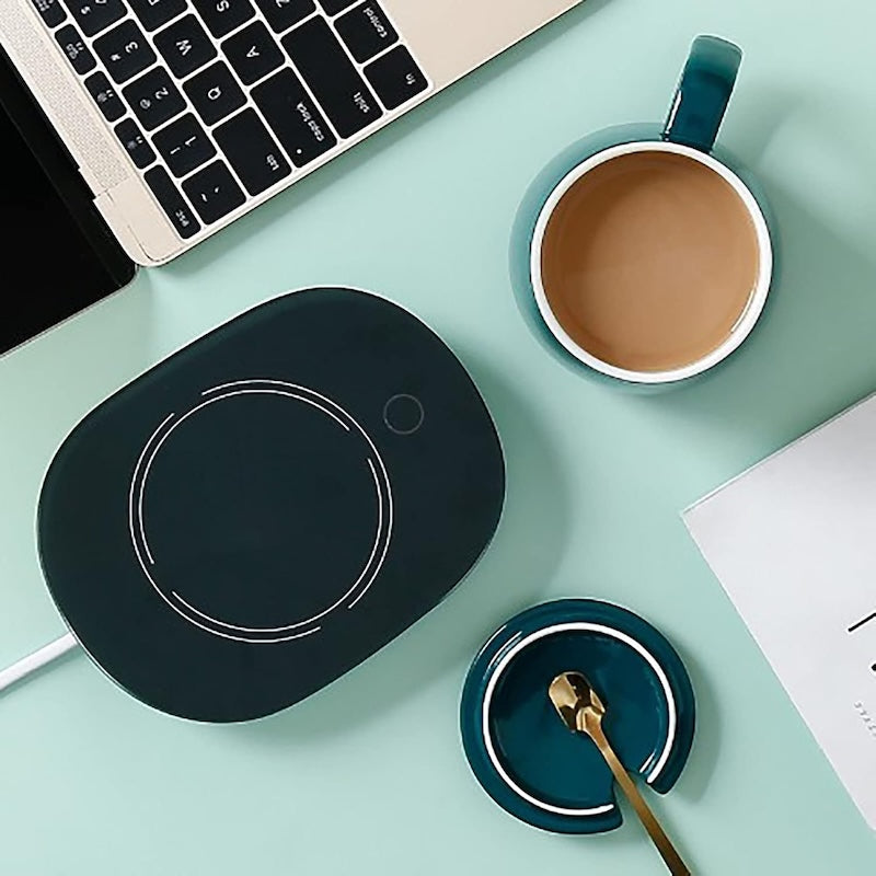 HeatMug Taza con Calentador Eléctrico - Conserva el calor de tu bebida