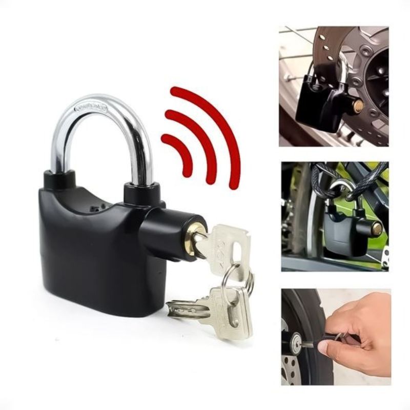 AlarmGuard Candado antirrobo con alarma - Suena fuerte, protege más