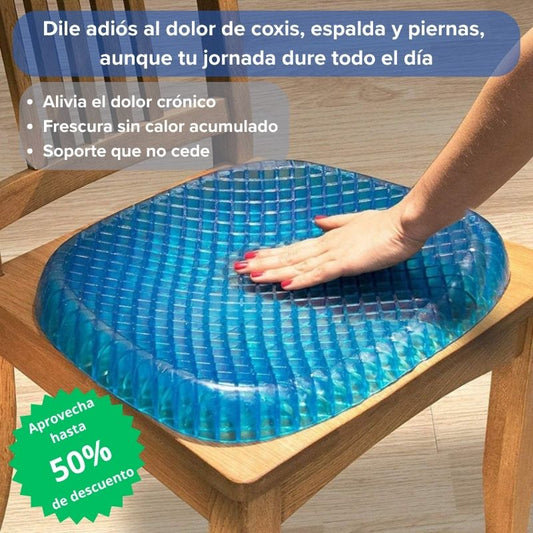 Cojín de gel flexible - ¡Comodidad real durante todo el día!