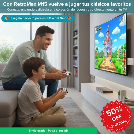 RetroMax M15 Consola de Juegos Retro - ¡Revive tus clásicos en casa!