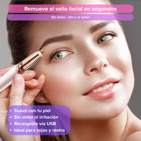 Depilador de cejas perfilador - Cejas perfectas sin cera, sin pinzas y sin salón de belleza