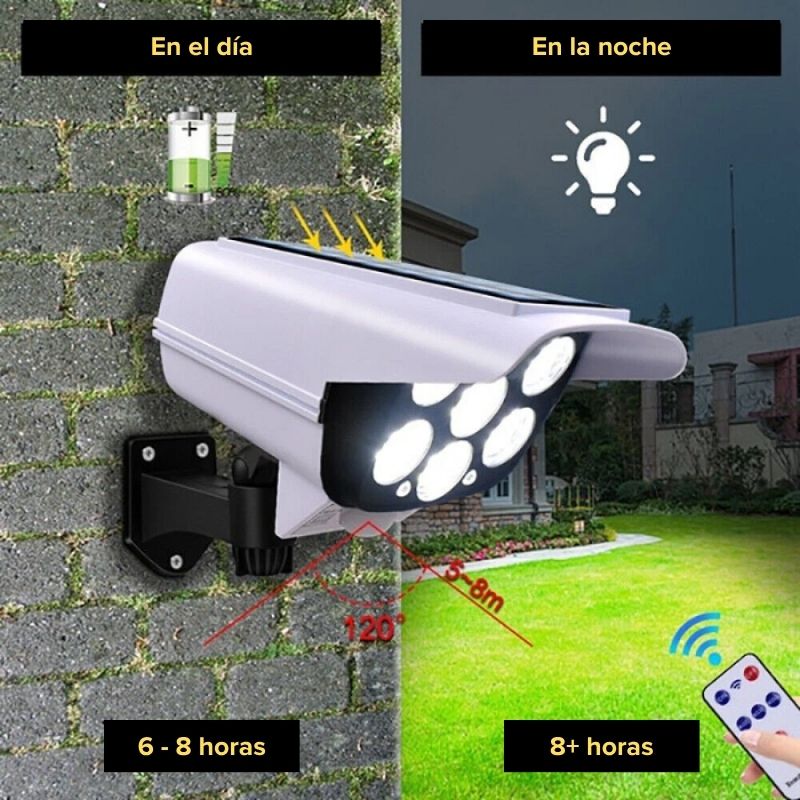 GuardianLux Lámpara solar LED - Luz automática para tu seguridad
