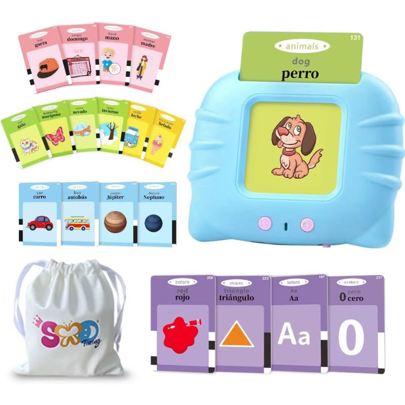 LinguaKids Lector de tarjetas inglés-español - ¡Aprende inglés y español jugando!