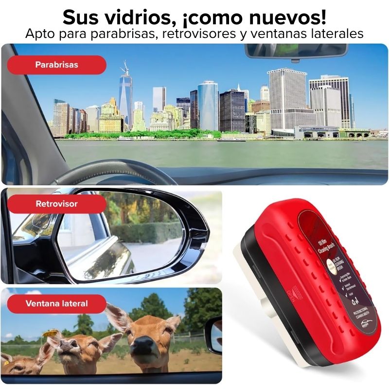 RainOffPro Cepillo Limpiador de Parabrisas - Vidrio Limpio, Lluvia Fuera