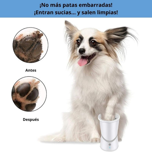 Limpiador de patas para perros - Limpia y masajea las patas de tu peludo de forma suave y automática