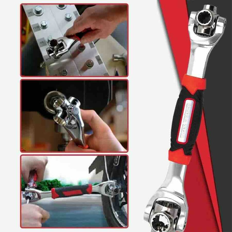 FlexBolt Pro Llave Inglesa Multifuncional 8 en 1 - Repara más rápido con una sola llave