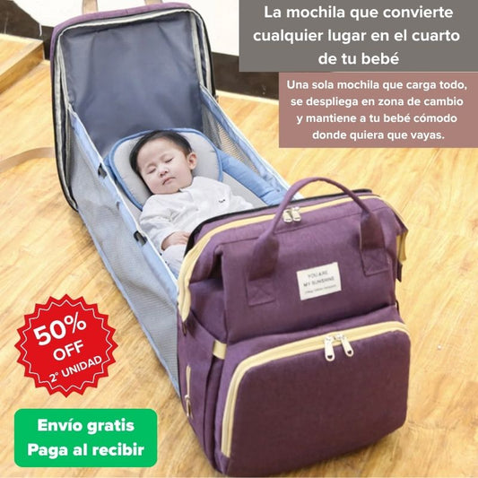 GoNest Mochila 2 en 1 para bebé - Convierte cualquier lugar en el cuarto de tu bebé