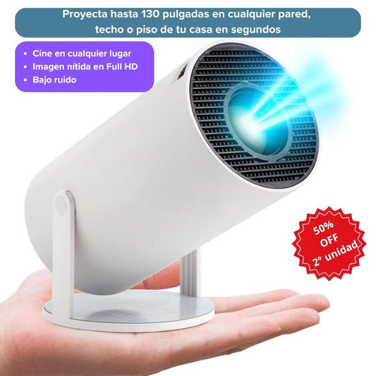 Proyector inalámbrico HY300 - ¡Una pantalla de hasta 130 pulgadas en la palma de tu mano!