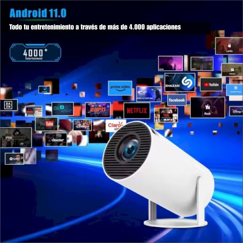 Proyector inalámbrico HY300 - ¡Una pantalla de hasta 130 pulgadas en la palma de tu mano!