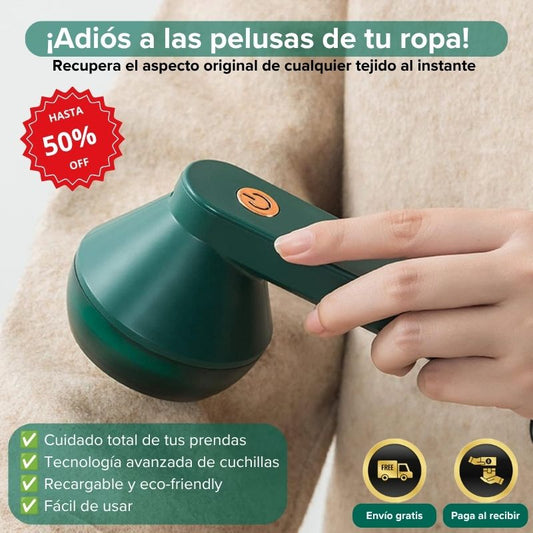 Quitapelusas recargable - ¡Tu ropa, otra vez como nueva!
