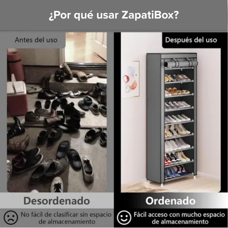 ZapatiBox Organizador para zapatos - Mantén tus zapatos limpios y ordenados