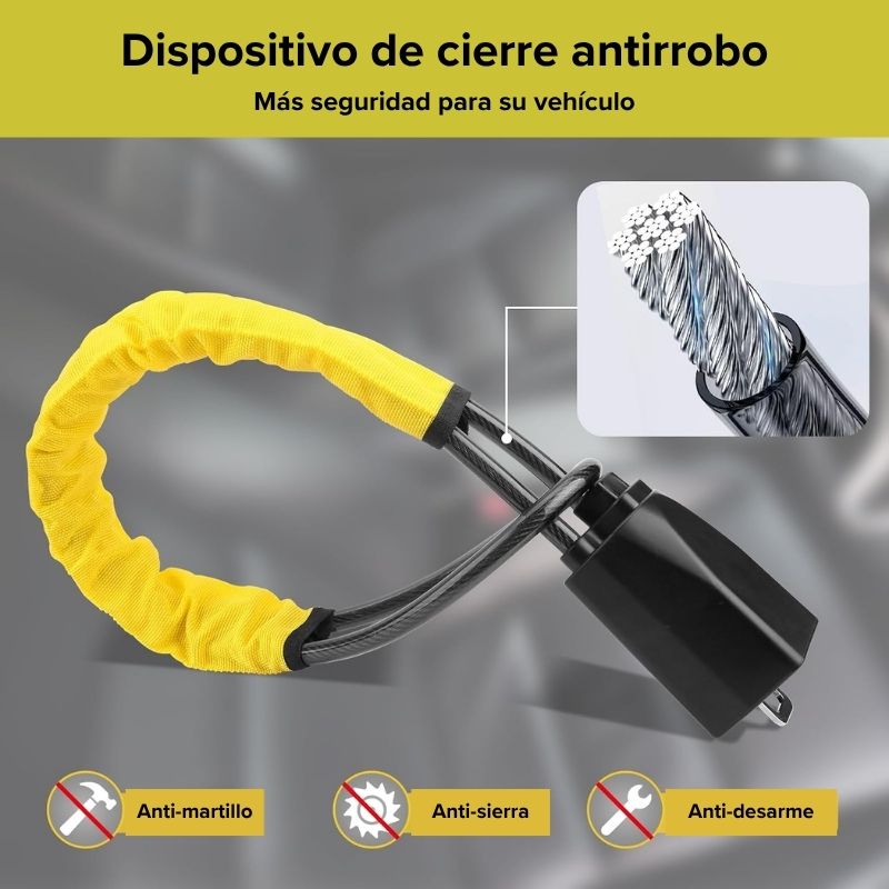 SecureLockPro Traba-volante para vehículo - Mantén tu vehículo mejor protegido