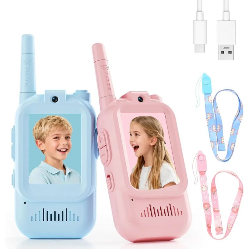 KidLink Walkie Talkies de Video con Pantalla - ¡Comunicación y diversión sin parar!